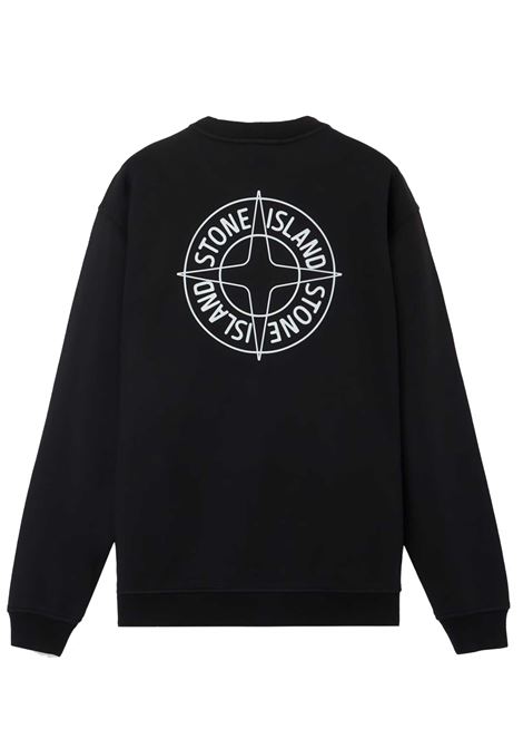 felpa 6100001 uomo nera STONE ISLAND | L1S15 6100001 S0283V0029